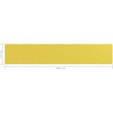  zastor žuti 75 x 400 cm HDPE | shoptok.hr