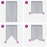 vidaXL Zavese iz nitk 2 kosa 100x250 cm svetlo sive barve | Shoptok.si