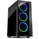 InterTech Kućište Midi W-III RGB Tower black I RGB | Eponuda.com