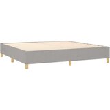  Box spring postelja z vzmetnico LED sv. siva 200x200 cm blago, (20761300) | Shoptok.si