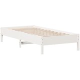 Furnova Posteljni okvir brez vzmetnice bel 90x200 cm trdna borovina, (21943310) | Shoptok.si