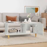  Stolić za kavu sjajni bijeli 90 x 50 x 40 cm konstruirano drvo | shoptok.hr