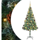  Umestno božično drevo med 300 LED Zelena 180 cm PVC in Jeklo Cene