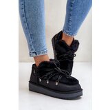 Kesi Low platform snow boots with fur D.Franklin DFSH370011 black Cene