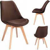 Jumi Stol BARI oblazinjen v rjav žamet, (21888390) | Shoptok.si