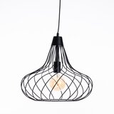 Honsel Moderne hanglamp zwart 42 cm E27 - Iggy Cene