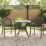  Set vrtnih stolova 3 pcs Bronzana Liveni aluminij | shoptok.hr