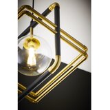 Jupiter 2028 - visilica na sajli fiori 1xG9/10W/230V crna/zlatna/prozirna | Eponuda.com