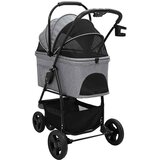  Sklopiva kolica za kućne ljubimce Siva 78 x 54 x 101 cm | shoptok.hr