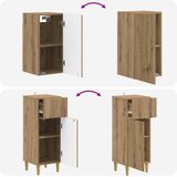  Set kupaonskih ormara od 4 dijela ARNHEM Hrast artisan | shoptok.hr