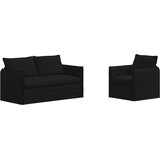  Set sofe 2 pcs Crna 156 x 82 x 85 cm Tkanina | Eponuda.com