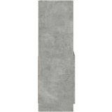 vidaXL Visoka komoda siva boja betona 63x33x100 cm konstruirano drvo | shoptok.hr
