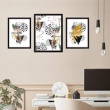 Wallity Set uramljenih slika SET_044, 3 Dela | ePonuda.com