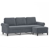 Maison Chic kavč - Sofa - Kanape s stolčkom za noge temno siv 180 cm žamet, (21727807) Cene