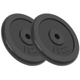 vidaXL Uteži 2 kosa 2x15 kg lito železo, (20776590) Cene