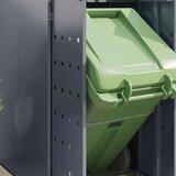 vidaXL Skladištenje kanti za 6 kanti Svijetlo siva | shoptok.hr