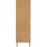 vidaXL Garderobna omara SENJA videz ratana rjava 90x55x175 cm borovina | Shoptok.si