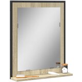 vidaXL Kupaonsko ogledalo s policom boja hrasta 50 x 12 x 60 cm drveno Cijene