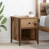 vidaXL Noćni ormar Staro drvo 40 x 42 x 50 cm Konstruirano drvo | shoptok.hr