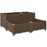 Visoka greda 80x80x38 cm polipropilen, (20606776) | Shoptok.si