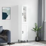 The Living Store Visoka omara bela 34,5x34x180 cm inženirski les - Visoka Omarica, (21836065) | Shoptok.si