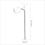  Stojeća lampa ZACK 1xE27/15W/230V bela | Eponuda.com