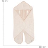 Roba Bež bombažna odeja za povijanje dojenčka za v avtomobilski sedež 73x82,5 cm Frosty Almond – | Shoptok.si