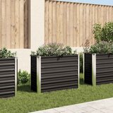Furnova Visoka greda antracitna 100x40x77 cm pocinkano jeklo, (21921464) | Shoptok.si