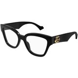 Gucci GG1424O 005 L (54) Črna/Kristalna Cene