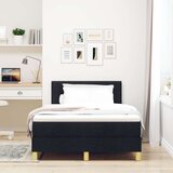 Box Spring Krevet s madracem Crni 120x200 cm Tkanina | shoptok.hr