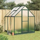 vidaXL Staklenik s okvirom zeleni 169 x 169 x 202 cm aluminijski | shoptok.hr