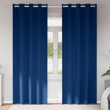  Zavjese za blackout s prstenovima 2 pcs Tamno plava | shoptok.hr