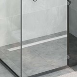 Tuš kanal 2-u-1 sa 360° sifonom Srebrno 100 cm | shoptok.hr