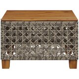  Vrtni stol sivi 55 x 55 x 36 cm od poliratana i bagremovog drva | Eponuda.ba
