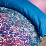 Catherine Lansfield Modra/rožnata posteljnina za zakonsko posteljo iz mikrosatena 200x200 cm Animal Print – | Shoptok.si