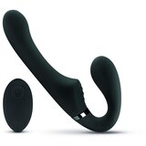 No-Parts vibracijski strap on dildo bez pojasa - Avery, 22 cm, crni Cijene