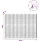  Gabion s žicom debljine 3,5 mm i mrežom 5x2,5 cm 200x10x150 cm | shoptok.hr