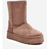 Boto PS1 Women's Fur-Lined Insulated Snow Boots Dark Beige Abrams Cijene