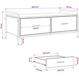  Stolić za kavu Staro drvo 99 5 x 49 x 41 cm Konstruirano drvo - Staro drvo | shoptok.hr