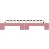  Dnevni krevet na razvlačenje ružičasti 100 x 200 cm baršunasti | shoptok.hr