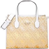 Guess Ručna torbica 'SILVANA' pijesak / bijela | shoptok.hr