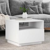 Furnova Klubska mizica z LED lučkami bela 50x49x40 cm, (21915193) Cene