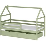  Drveni dječji krevet Aron s ladicom - olive - 180x80 cm - Madrac PE pjena 8 cm-spužvasti madrac | shoptok.hr