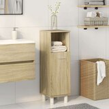 vidaXL Kopalniška omarica sonoma hrast 30,5x30x95 cm inženirski les | Shoptok.si