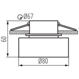 Kanlux 29236 - Ugradna plafonska svetiljka GOVIK GU10/10W crna | Eponuda.com
