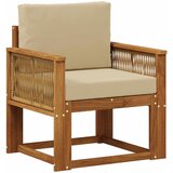  Srednja sofa za van Čvrsto drvo akacije Prirodna | shoptok.hr