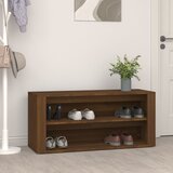 vidaXL Regal za čevlje rjav hrast 100x35x45 cm inženirski les Cene