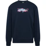 Jack & Jones Sweater majica 'SUMMER' mornarsko plava / neonsko plava / neonsko roza / bijela