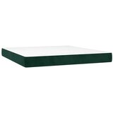  Krevet s oprugama i madracem tamnozeleni 160x200 cm baršunasti | shoptok.hr