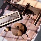 REA Bath Linijski odtok Neox brush copper 80 | Shoptok.si